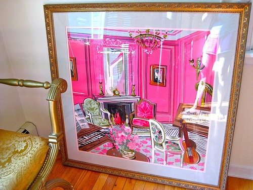 Cool Idea: A Framed Scarf Makes Instant Art