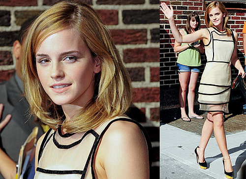 Photos And Video Of Emma Watson At The David Letterman Show Talking About Her Wardrobe Malfunction And Showing Her Underwear