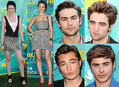 Photos Of Red Carpet Arrivals For Teen Choice Awards 2009 Including Robert Pattinson, Kristen Stewart, Ed Westwick, Leighton