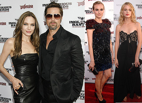Photos From Inglourious Basterds LA Premiere Including Brad and Angelina, Sidney Poitier, Diane Kruger, Christina Ricci