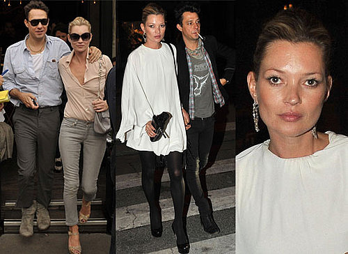 Gallery of Pictures of Kate Moss and Jamie Hince In Paris, Jamie Hince and Kate Moss Coordinate Clothes, Kate and Jamie Date