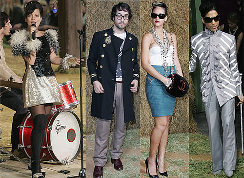 Photos of Lily Allen Performing At Chanel Paris Fashion Week Show, Sean Lennon At Chanel Show, Prince At Chanel Show, Rihanna