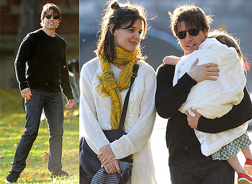 Gallery of Pictures of Tom Cruise and Katie Holmes Out In Cambridge with Suri, Tom Cruise and Katie Holmes Play With Suri