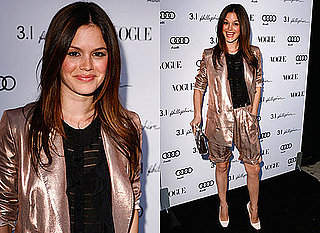 Photos of Rachel Bilson at Phillip Lim Party Los Angeles Metallic Suit