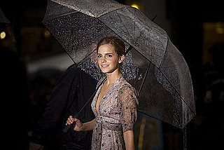 Emma Watson Umbrella Raining