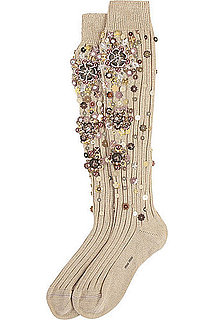 Embellished Socks at Miu Miu
