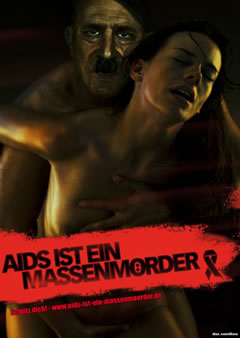 German Ad: AIDS Is the New Hitler 