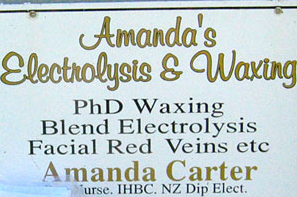 Sign Language: "PhD in Waxing"