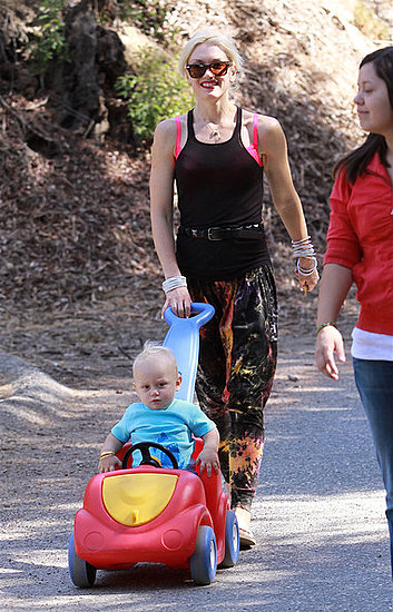 Gwen taking her kids to the park