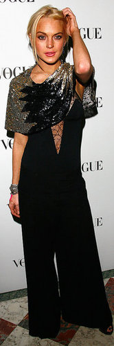 Lindsay Lohan's Plunging V-Neck Jumpsuit: Love It Or Leave It? (PHOTOS)