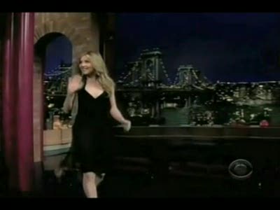 Sarah Chalke on Letterman