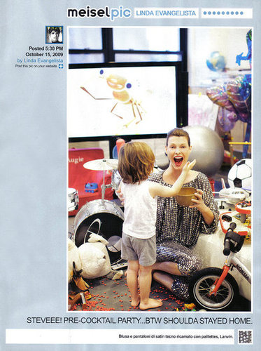 Full Look: Steven Meisel Spoofs Twitter for Vogue Italia December 2009 with "Meiselpic" Full Look: Steven Meisel Spoofs Twitter for Vogue Italia December 2009 with "Meiselpic"