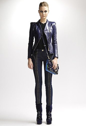 Japanese Cherry Blossoms Meet Patent Leather in Versace Pre-Fall 2010 Japanese Cherry Blossoms Meet Patent Leather in Versace Pre-Fall 2010
