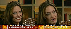 Angelina Lets Her Guard Down, Just A Bit, to Ann Curry