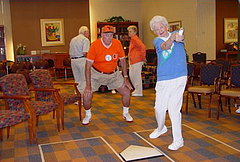 Seniors Have Some Swing Batter Batter Wii Fun 