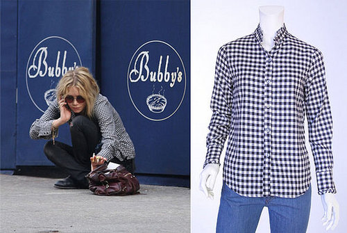 Found! Mary-Kate Olsen's Steven Alan Flannel Ruffle Shirt 