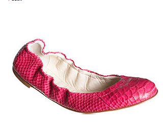 The Look For Less: Giuseppe Zanotti Printed Python Flats