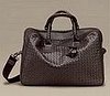 The Ultimate in Luxurious Geek: Bottega Veneta's Intrecciato Laptop Bag 