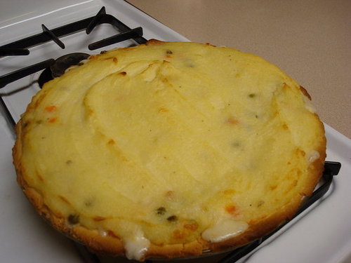 Chicken Pot Pie with Mashed Potato Top