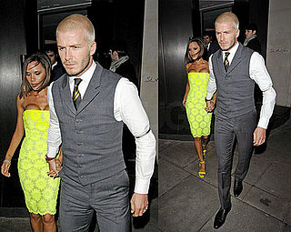 David and Victoria Beckham Dress Conservatively For Dinner