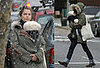 Keri and River Bundle Up to Brave the Snow  