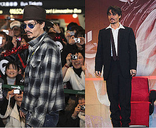 Johnny Depp at Sweeney Todd Premiere in Japan