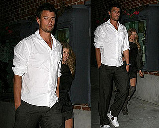 Fergs in Little Black Dress With Josh, Not Yet the White One