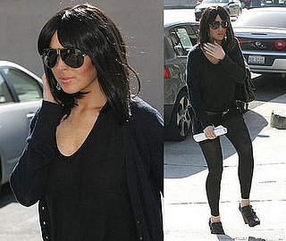 Lindsay Lohan with Black Hair