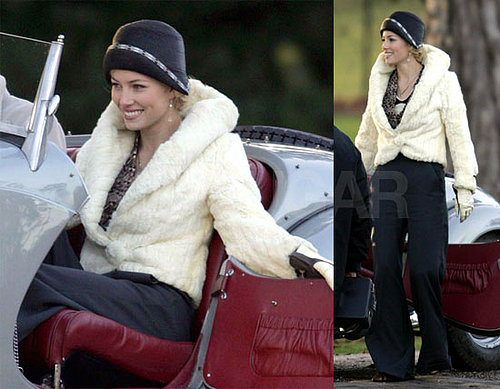 Jessica Biel Filming Easy Virtue