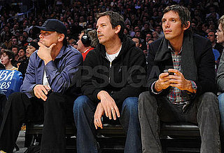 Leonardo DiCaprio and Lukas Haas at the Suns vs. Lakers Game