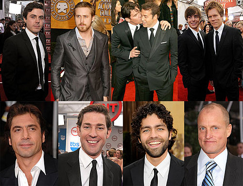 Handsome SAG Men Played It Safe and Full of Smiles