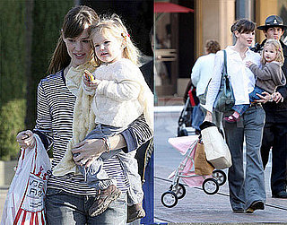 Jennifer Garner and Violet Affleck at the Market