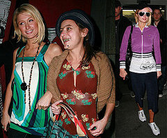 Paris Hilton and Christine Lakin at Katsuya Paris Hilton and Christine Lakin at Katsuya