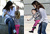 Jen and Violet's Pink Pants Peek-a-boo!