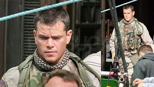 Matt Damon on the Set of Green Zone in London