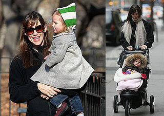 Jennifer Garner and Violet Affleck in New York