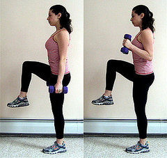 Multitasking Move: Balancing Hammer Curls 