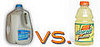 Sodium: Fat Free Skim Milk vs. Gatorade 
