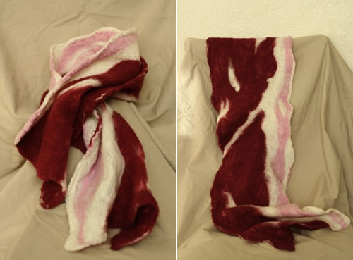 Felted Bacon Scarf