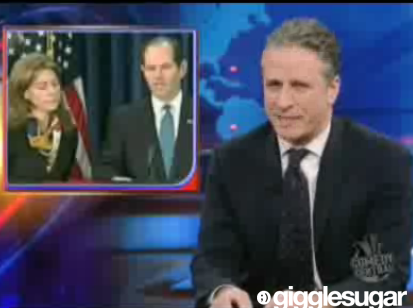 Jon Stewart and the Daily Show Rip Eliot Spitzer
