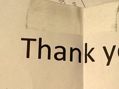 Panty Thief Thank You Note
