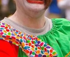 Scary Clown Hams It Up Scary Clown Hams It Up