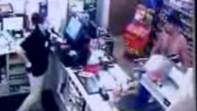 Naked Thief Robs a Convenience Store