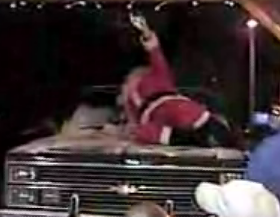 Santa Claus Falls Off the Roof