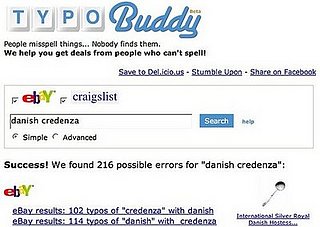 TypoBuddy Finds Misspelled Items on Craigslist and eBay