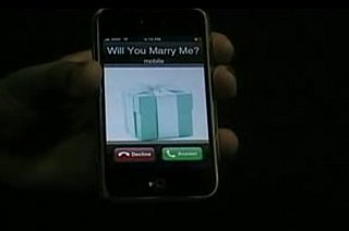 Man Proposes to Woman with iPhone