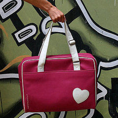 Pink Hearts Laptop Bag by SupremeLoveStory