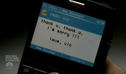 Vic Says Sorry — With a Text Vic Says Sorry — With a Text