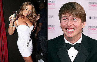 Geeky Guy Jack McBrayer Touches Mariah Carey's Body