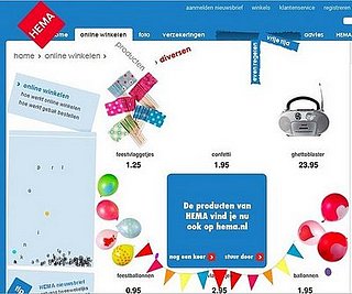 Dutch Website Hema's Crazy Website